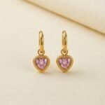 Minimalist Diamond Heart Earrings ——Versatile Grace