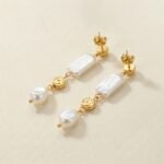 Vintage Pearl Stainless Steel Earrings ——Timeless Opulence