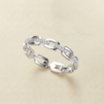 Chain Link Ring - Silver Radiance