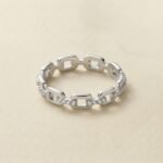 Chain Link Ring - Silver Radiance