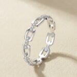 Chain Link Ring - Silver Radiance
