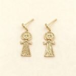Divine Sun Goddess Dangle Stud Earrings——Sacred Aura