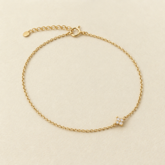 925 Silver Four-Leaf Clover Bracelet——Lucky Charm