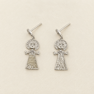 Divine Sun Goddess Dangle Stud Earrings——Sacred Aura