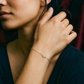 925 Silver Four-Leaf Clover Bracelet——Lucky Charm