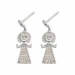 Divine Sun Goddess Dangle Stud Earrings——Sacred Aura